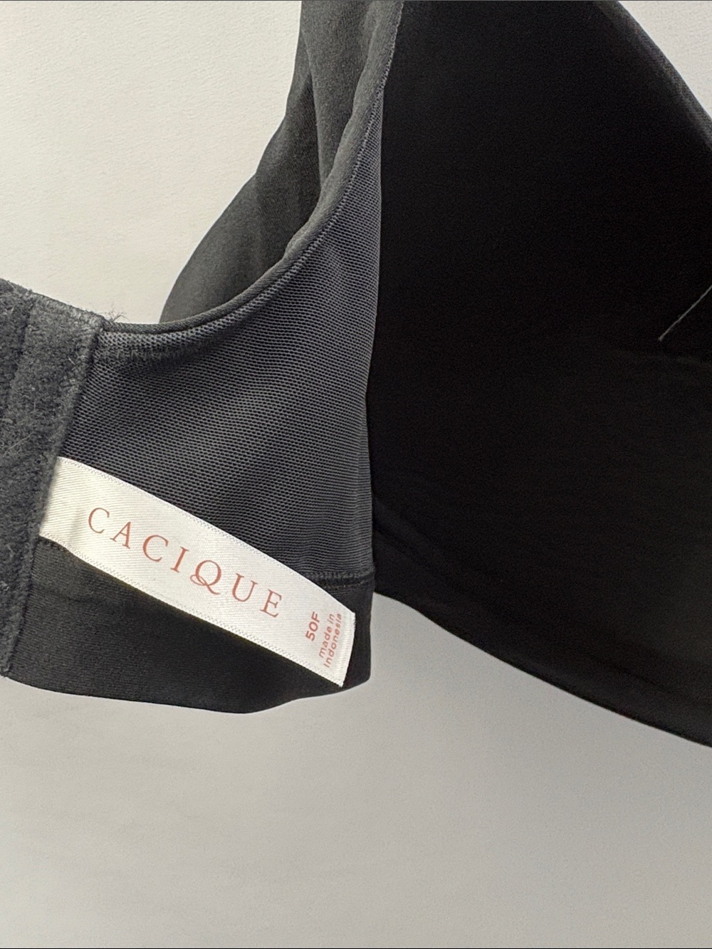Cacique Black Lightly Lined Balconette Bra 50F - Picture 7 of 8